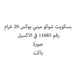 بسكويت شوكو ميني بوكس 20 غرام