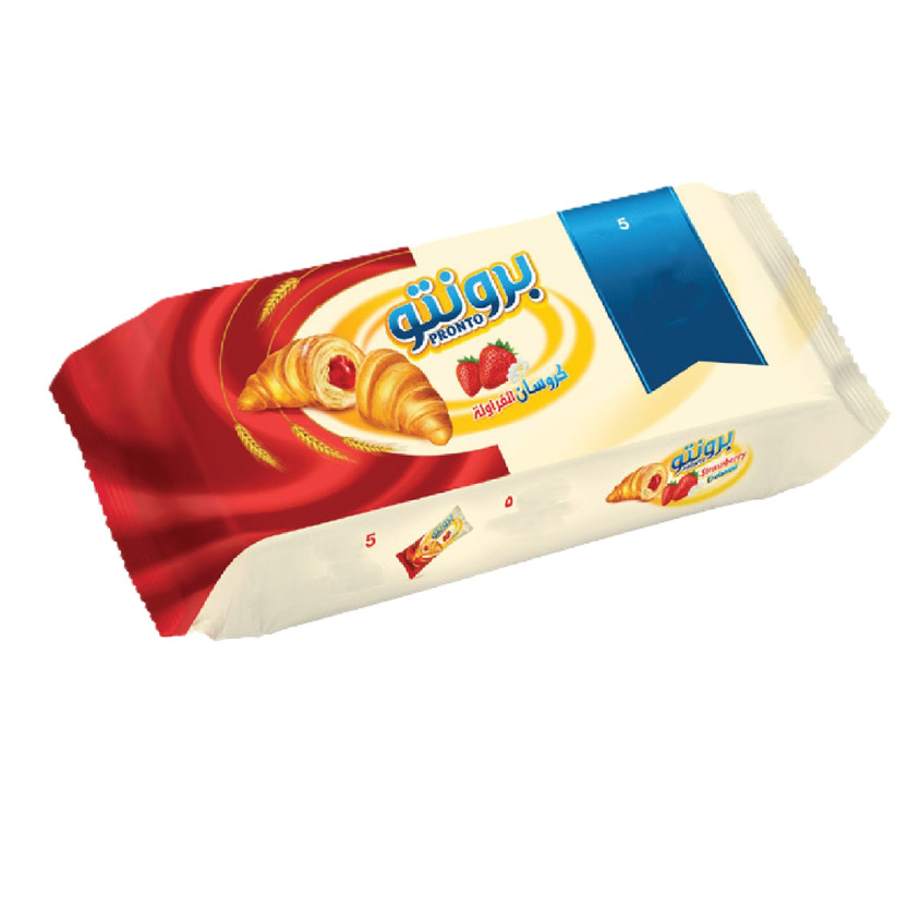 740740-باكت فطيرة برونتو كروسان فراولة 55 ج - Image 1