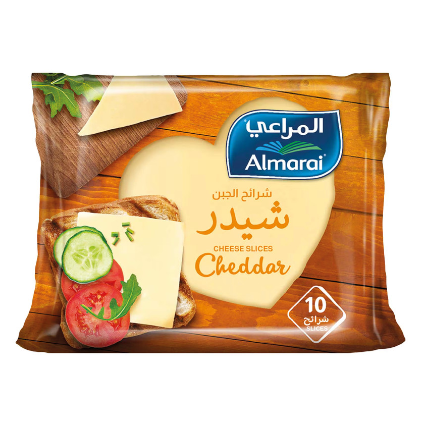 01506-حبة جبنة شرائح شيدر المراعي 200جرام - الصورة 1