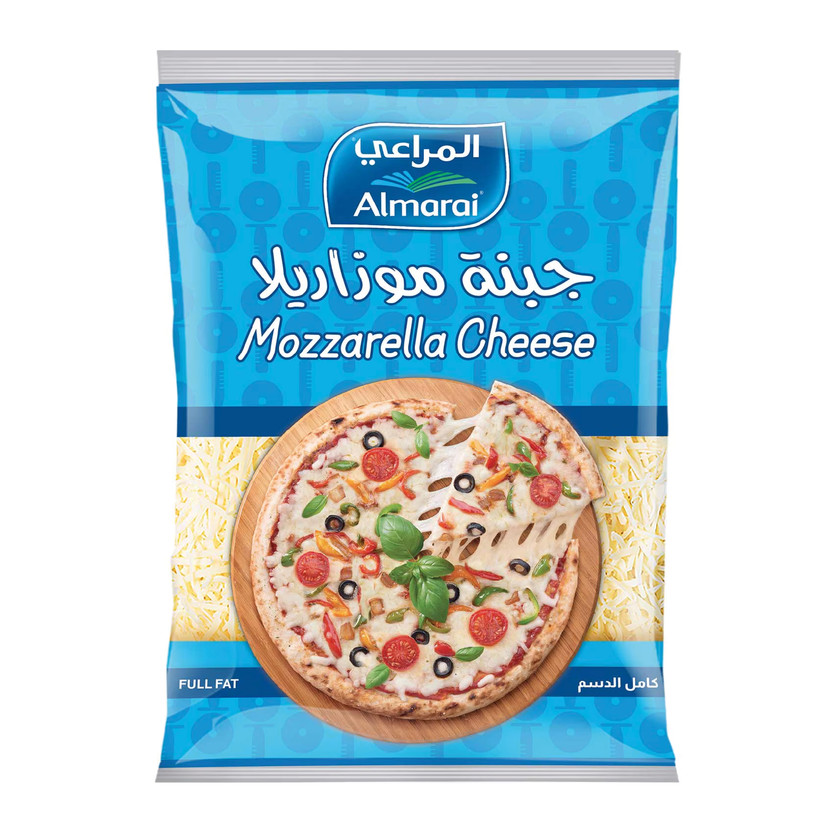 01518-حبة جبنة موزريلا المراعي كامل الدسم 200 جرام - الصورة 1