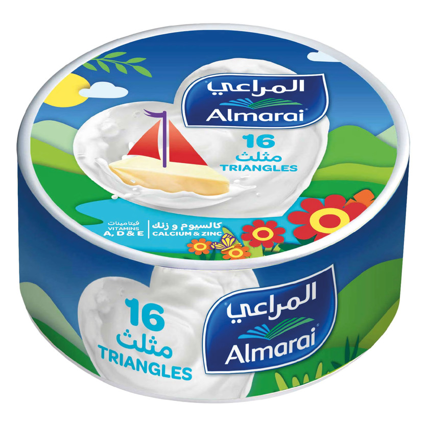 01524-حبة ALMARAI 16 TRINGLES CHEES 240 G - Image 1
