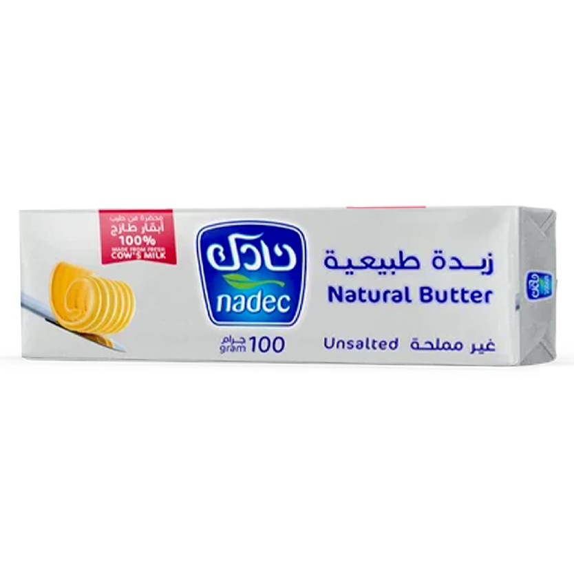 01717-حبة NADEC NATURAL BUTTER 100 GM - Image 1