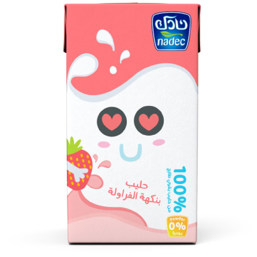 01722-حبة حليب نادك فراوله طويل الاجل 18*125 مل - الصورة 1