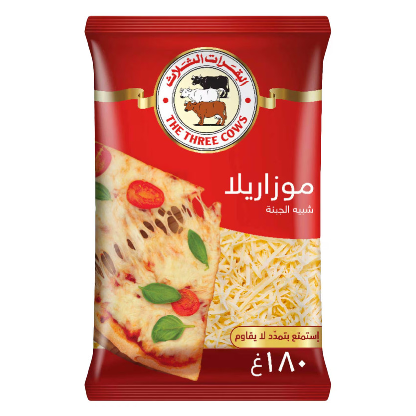 01782-حبة جبنه موزريلا البقرات الثلاثه 180 جرام - الصورة 1