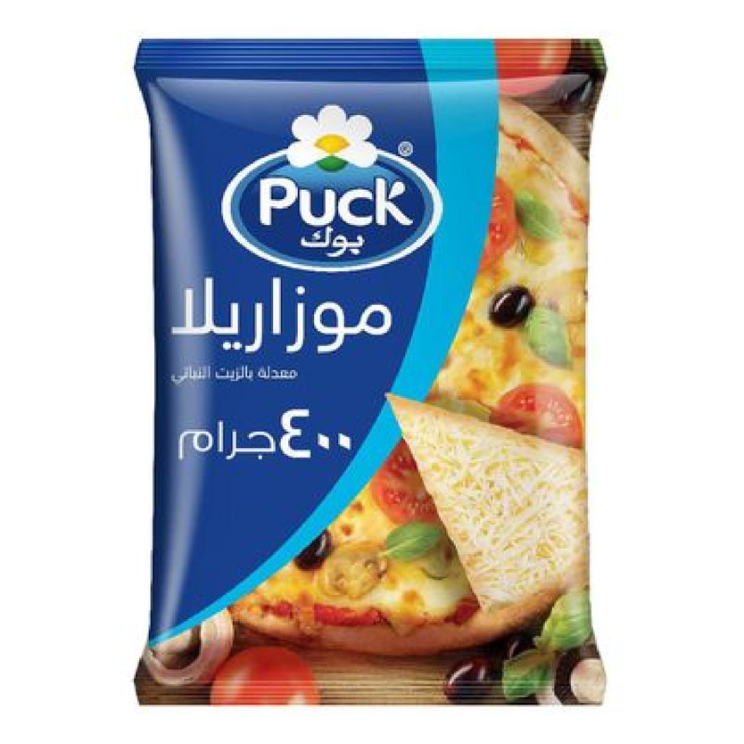 01786-حبة جبنه موزريلا مبشور بوك 400 جرام - الصورة 1