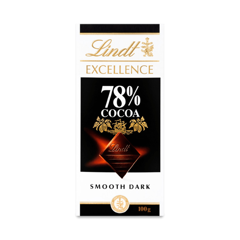 01927-حبة DARK CHOCLATE 78 % COCOA LINDT 100 GM - Image 1