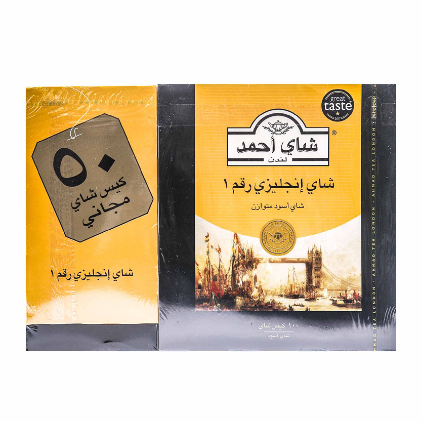 02013-باكت AHMED TEA NO 1 100 BAGE - Image 1