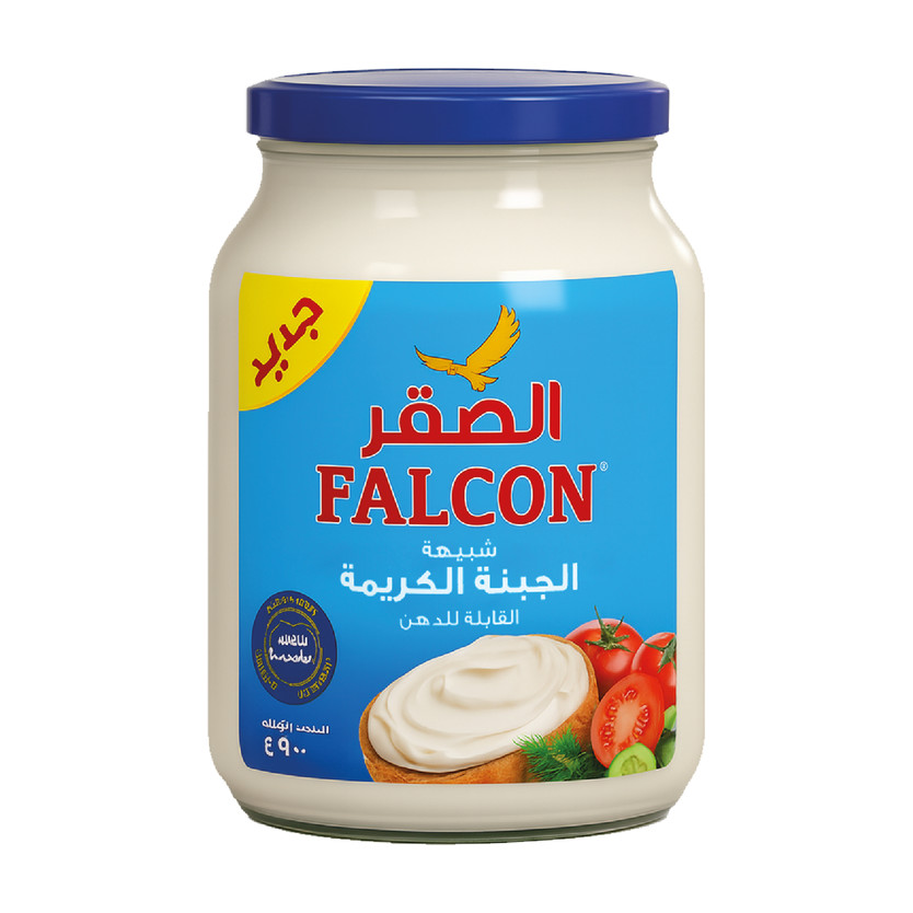 021057-حبة جبنه كريمه الصقر 900 جم - الصورة 1