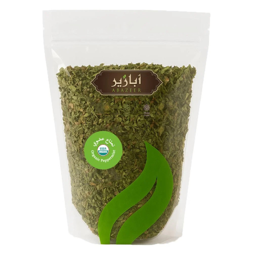 024379-حبة ورق نعناع مجروش العضوي ابازير 100جرام - الصورة 1