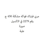 مربي فيتراك فواكه مشكلة 450 ج