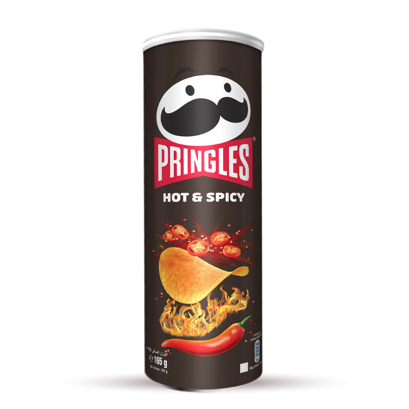 03025-حبة PRINGLES HOT & SPICY 165 GM - Image 1