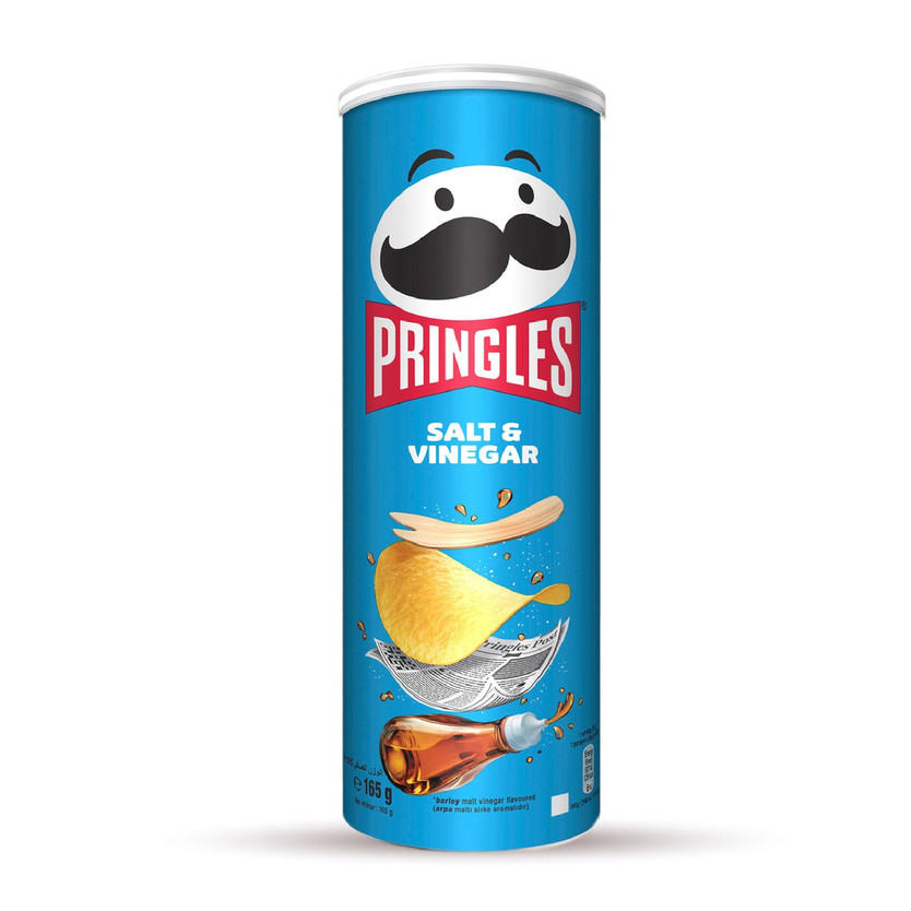 03029-حبة PRINGLES SALT & VINEGAR 165 GM - Image 1