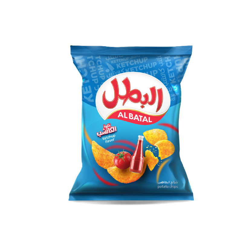03112-حبة AL BATAL POTATO CHIPS KETCHUP 12 GM - Image 1