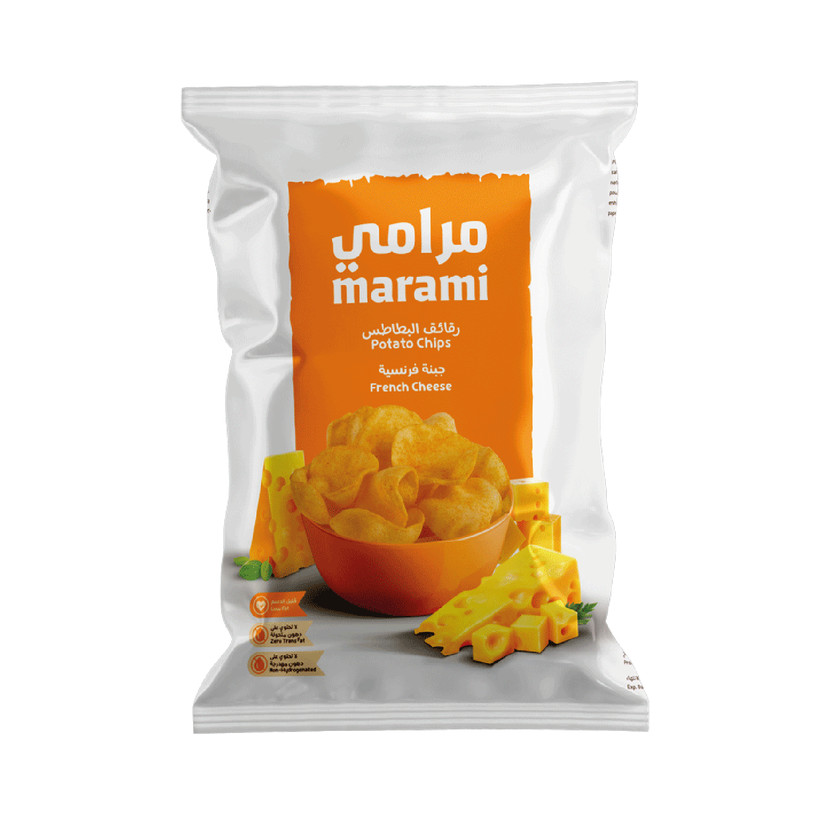 03158-حبة MARAMI POTATO CHIPS CHEESE 100 GM - Image 1