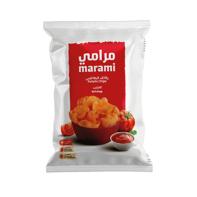 03159-حبة MARAMI POTATO CHIPS KETCHUP 100 GM - Image 1