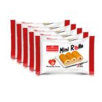 SWISS ROLL CAKE STRAWBERRY EURO CAKE 60 GM