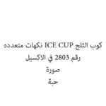 كوب الثلج ICE CUP نكهات متعدده