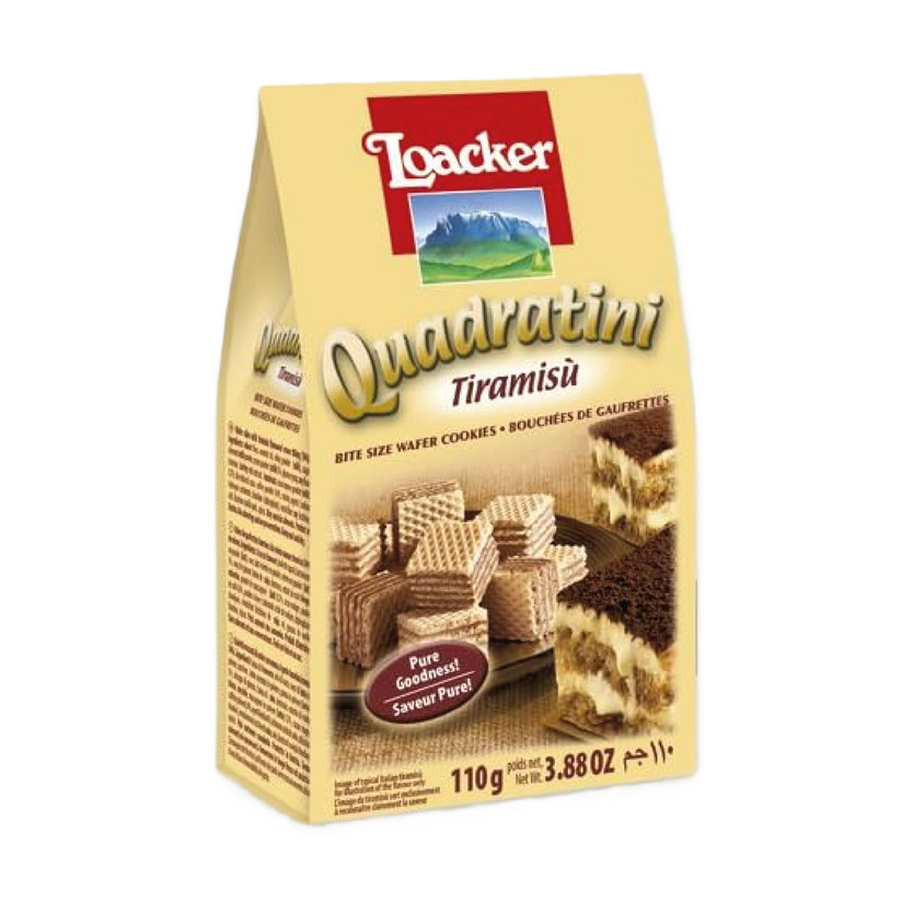 03424-حبة LOACKER QUADRATINI TIRAMISU 110 GM - Image 1
