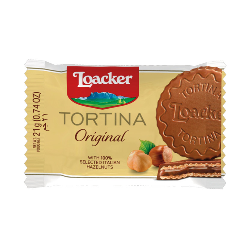03460-حبة LOACKER TORTINA CHOCLATE 21 GM - Image 1