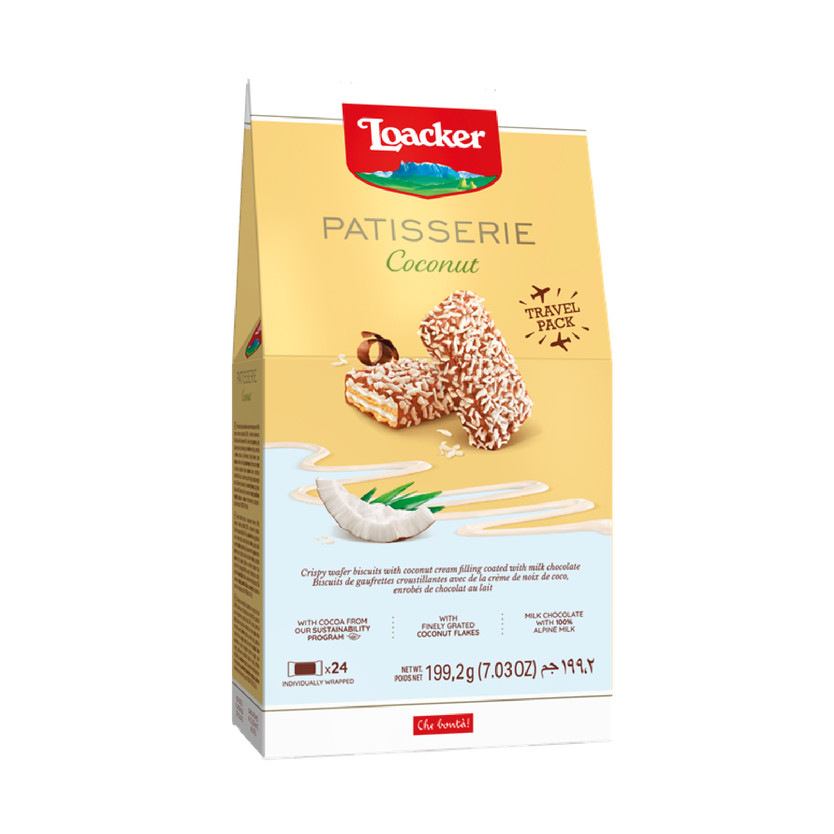 03466-حبة LOACKER PASTICCERIA COCONUT 99.6 GM - Image 1