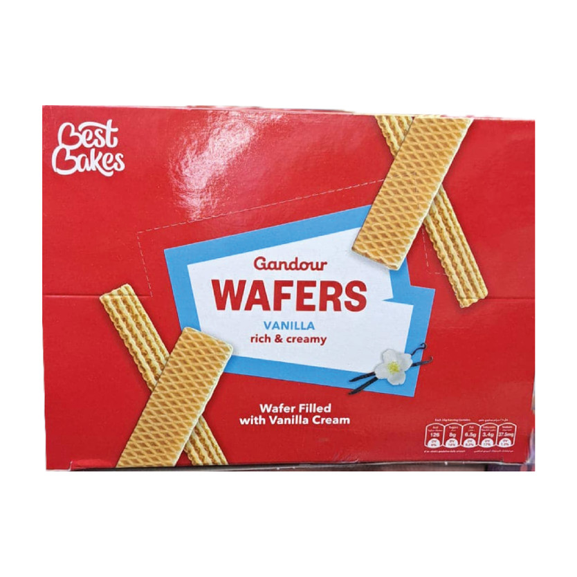 06059-باكت GANDOUR WAFER VANILLA BISCUITS 48 GM - Image 1