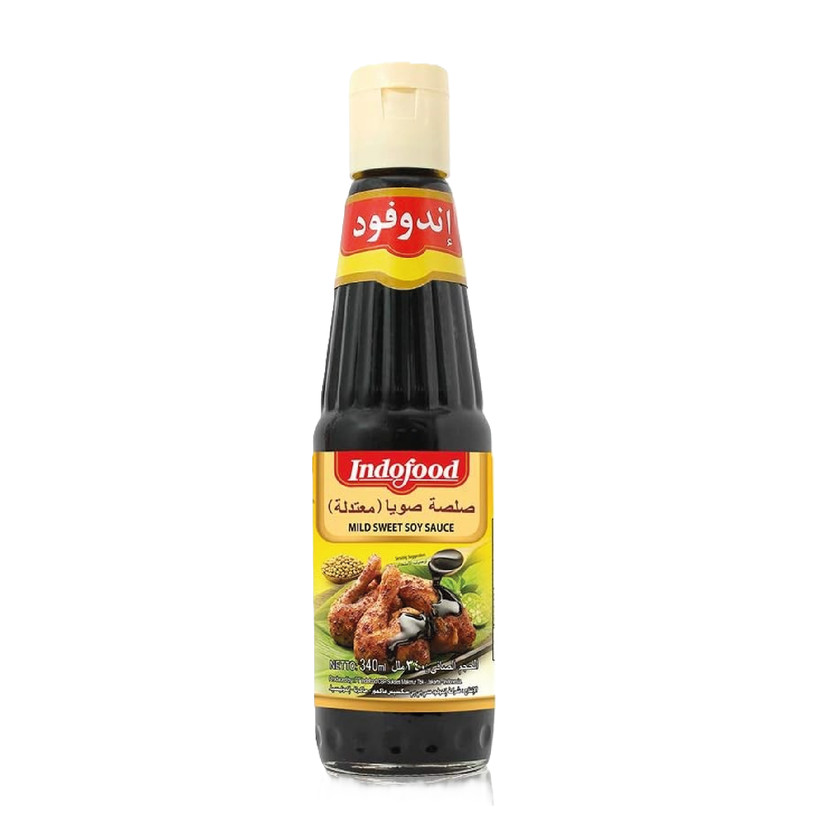 06065-حبة INDOFOOD SOY SAUCE 340 ML - Image 1