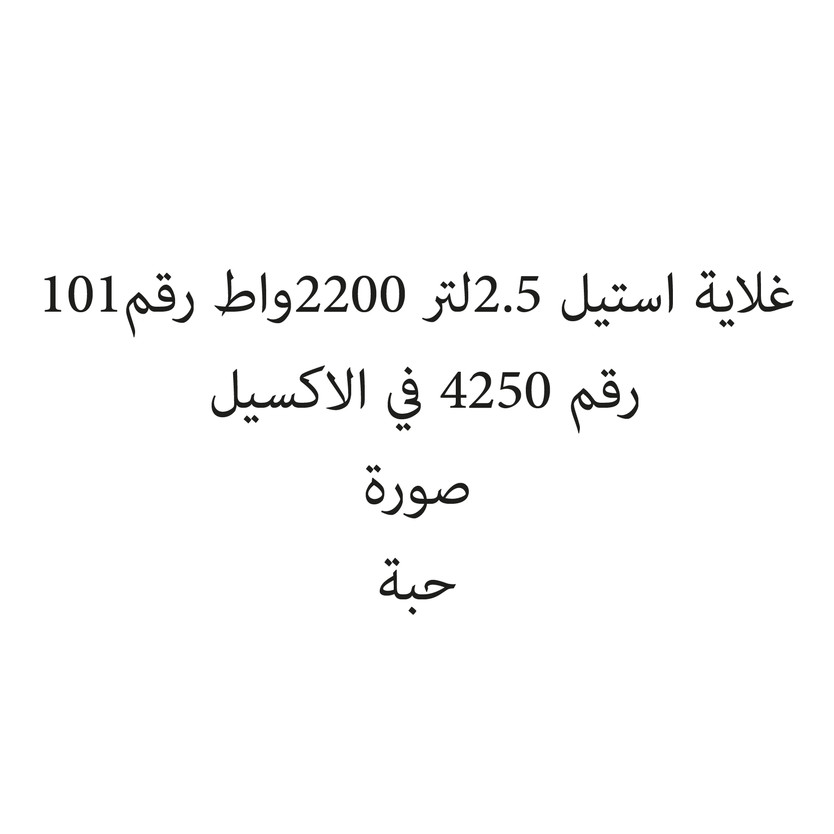 10019-حبة غلاية استيل 2.5لتر 2200واط رقم101 - الصورة 1