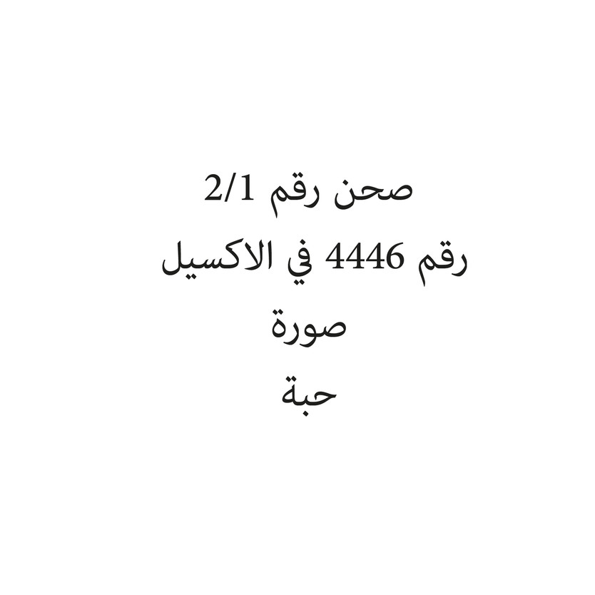101169-حبة صحن رقم 1/2 - Image 1