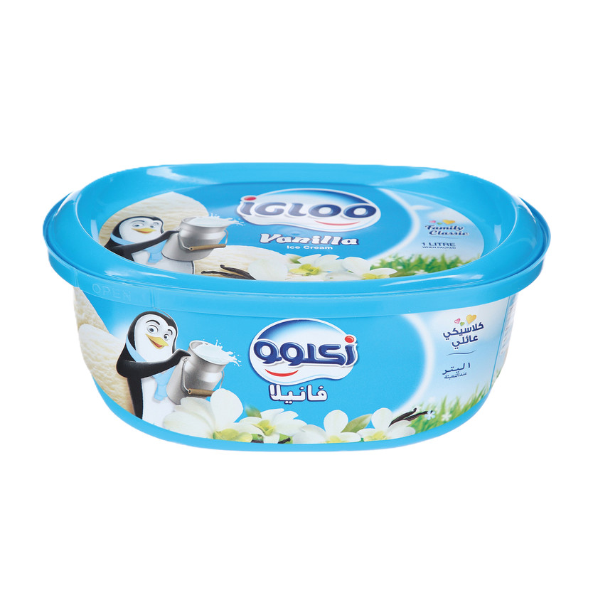 10186-حبة ايس كريم اجلو فانيلا 1 لتر - الصورة 1