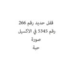 قفل حديد رقم 266
