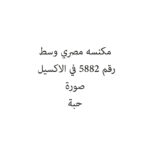 مكنسه مصري وسط