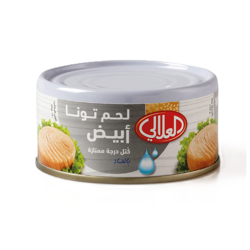 13665-حبة لحم تونا ابيض بالماء العلالي 170 جم - الصورة 1