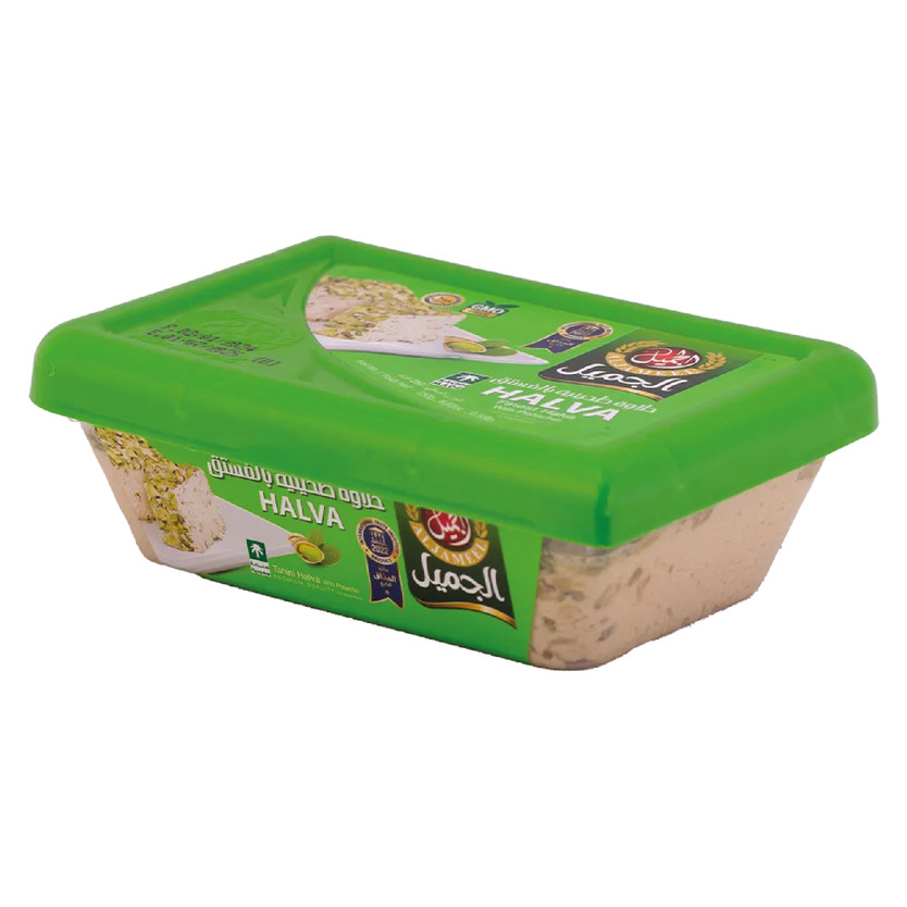 19341-حبة AL JAMEEL HALWA WITH PISTACHIO 500 gm - Image 1