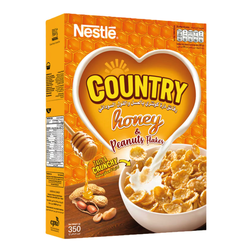20372-حبة COUNTRY CORN FLAKES HONEY 375 G - Image 1