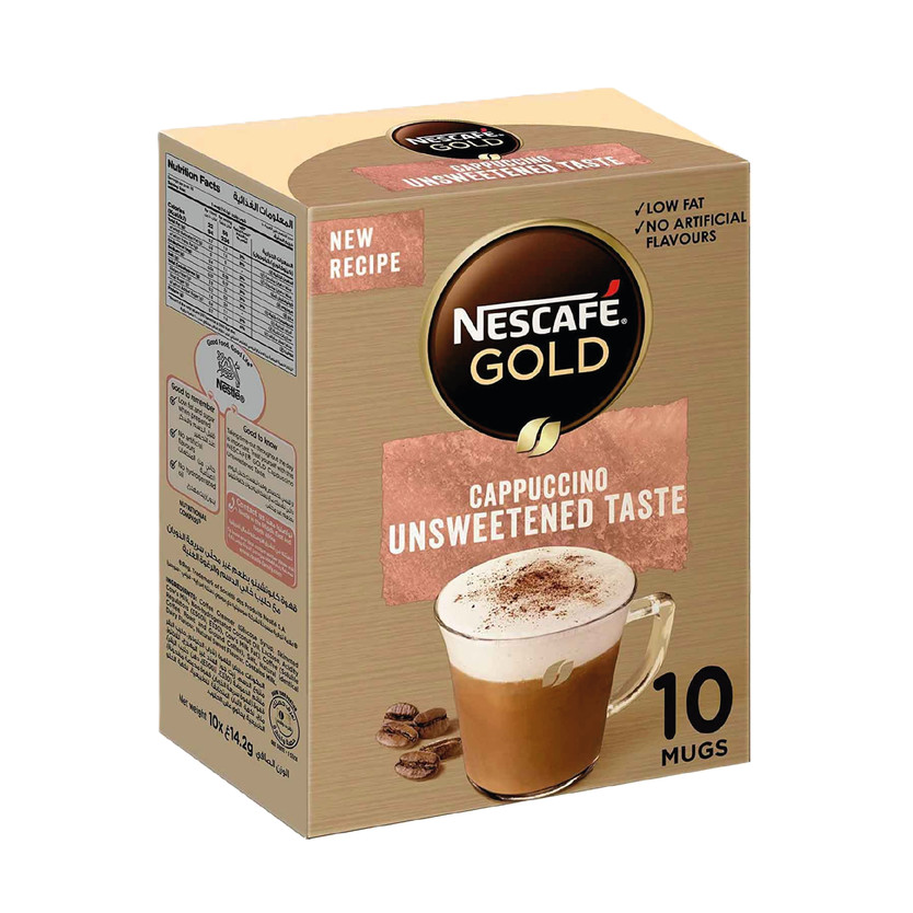 20462-باكت NESCAFE GOLD CAPPUCCINO Unsweetened 14.2G - Image 1