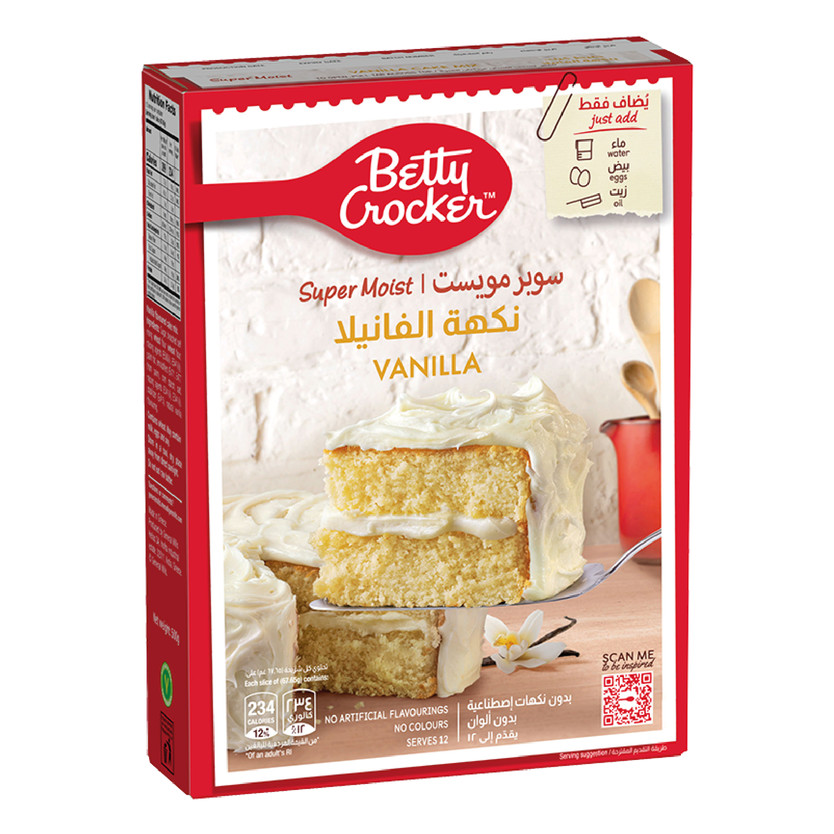 20677-حبة Betty Crocker Super Mosist VANILLA 500 G - Image 1