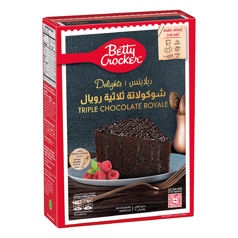 20689-حبة Betty Crocker ROYALE CAKE 3 CHOCOLATE 610 G - Image 1