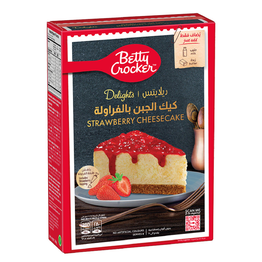 20691-حبة Betty Crocker CHEESECAKE STRAW 360 G - Image 1