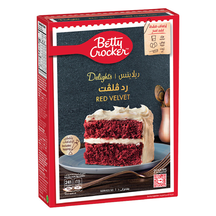 20693-حبة Betty Crocker RED VELVET CAKE 395 G - Image 1