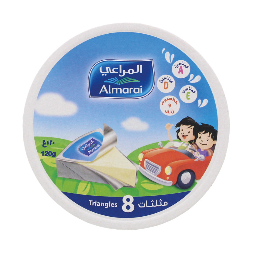 21056-حبة ALMARAI 8 TRINGLES CHEES 120 G - Image 1