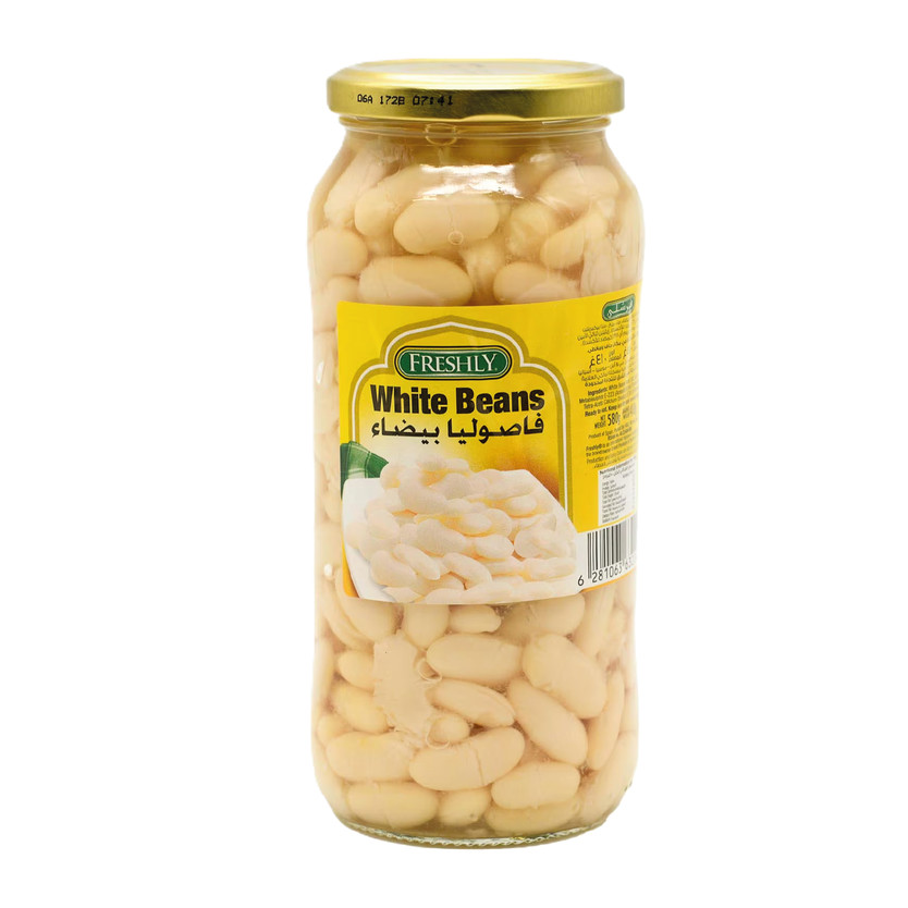 21115-حبة FRESHLAY WHITE BEANS 580 G - Image 1