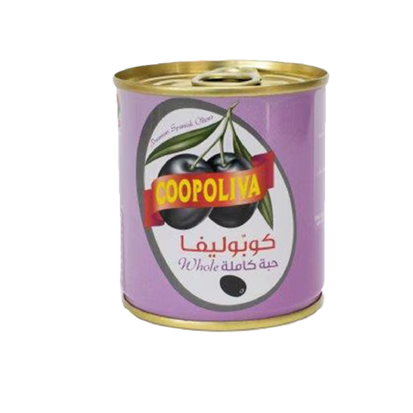 21165-حبة زيتون اسود بدون عجو علب كوبوليفا 150 جم - الصورة 1