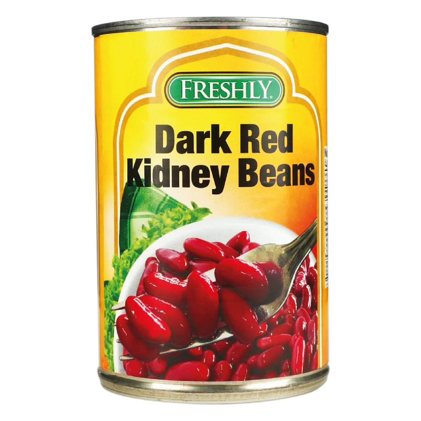 21319-حبة FRESHLY DARK RED KIDNEY BEANS 439 G - Image 1