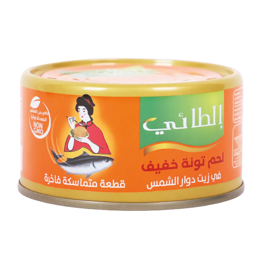 21350-حبة تونه خفيف الطائي زيت دوار الشمس 185 جم - الصورة 1