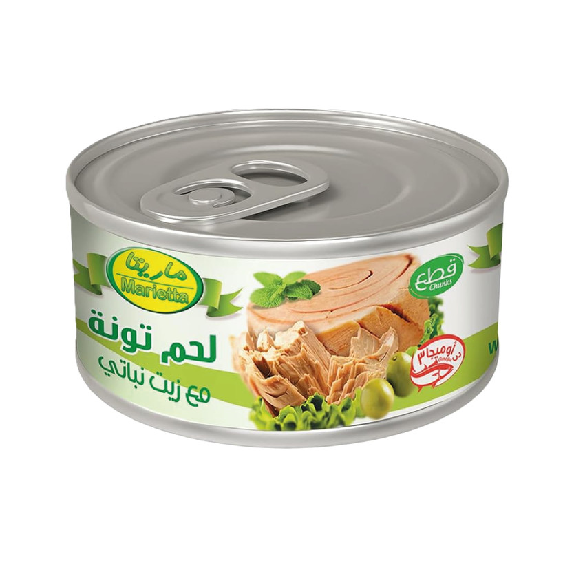 21364-حبة MARIETTA TUNA IN VEG OIL 185 G - Image 1