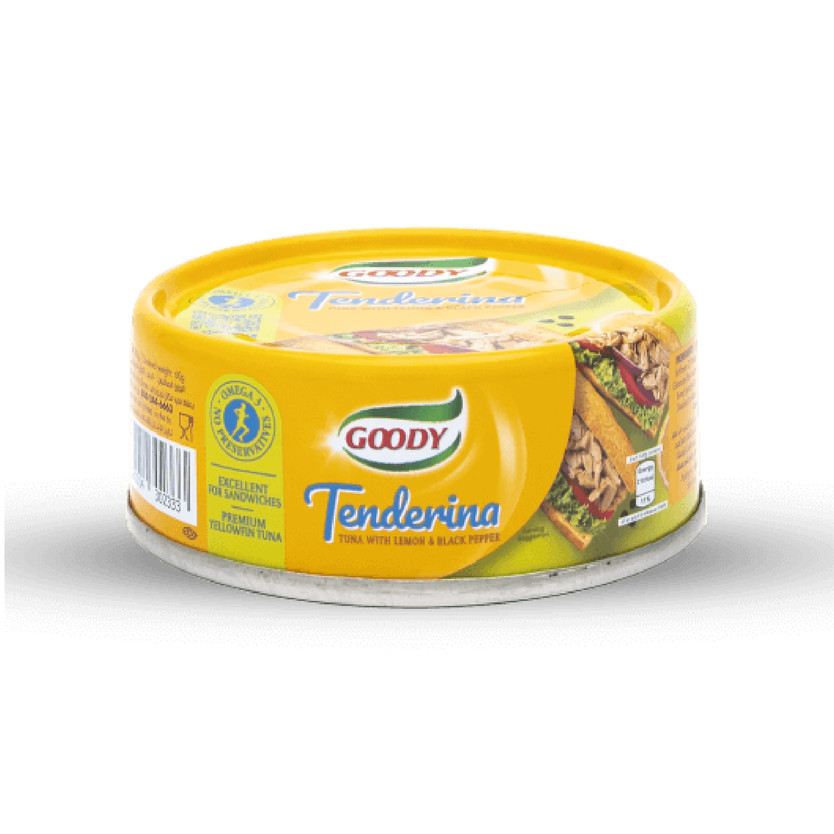 21388-حبة TENDERINA SANDWICH TUNA LEMON&PEPPER 80 G - Image 1