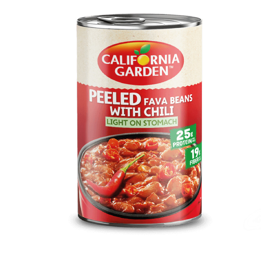21496-حبة C G PEELED FOUL MEDAMES CHILI 450 G - Image 1