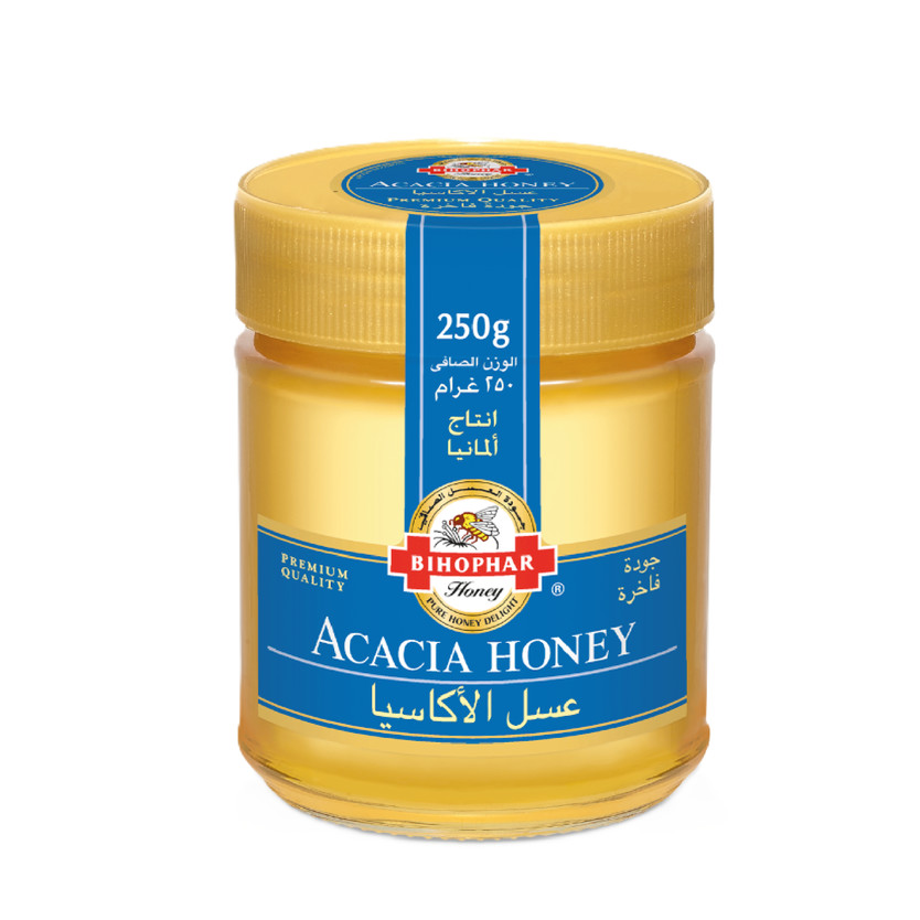 21541-حبة BIHOPHAR ACACIA HONEY 250 G - Image 1