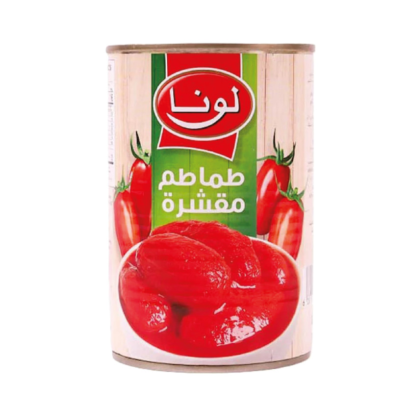 21651-حبة LUNA PEELED TOMAATOES 400 G - Image 1