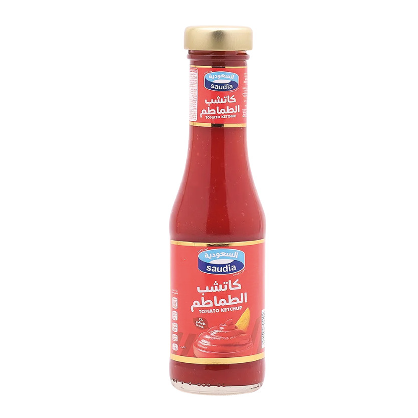 21758-حبة SAUDIA HOT TOMATO KECHUP 340 G - Image 1